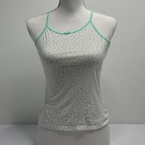 Women’s XS Full Length Cotton Floral With Tiny Bow Cami/Tank